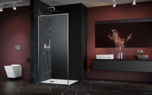 Kabina prysznicowa walk-in Radaway Modo F SL Brushed Nickel II lewa