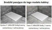 Kabina Radaway Espera Pro KDJ 140x100x200 prawa, szkło przejrzyste