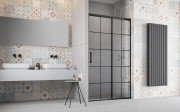 Drzwi prysznicowe Idea Black DWJ Factory Radaway prawe