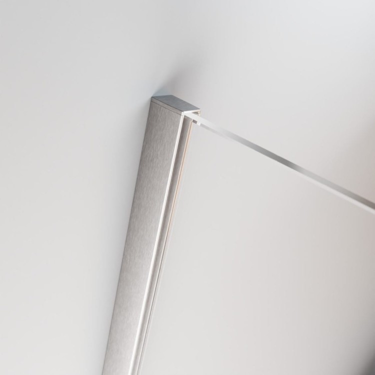 Drzwi prysznicowe Furo Brushed Nickel DWJ Radaway lewe nikiel