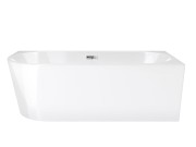 Wanna narożna corsan intero prawa 160 cm z wykończeniem chrom