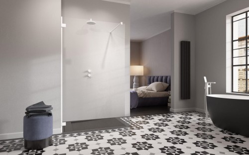 Kabina prysznicowa Radaway Essenza Pro White Walk-in II 125x200