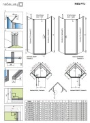 Kabina pięciokątna Radaway Nes PTJ 100x100x200 szkło przejrzyste, wersja lewa