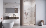Drzwi prysznicowe Furo SL Brushed Copper DWJ Radaway lewe miedź