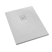 Brodzik prostokątny PROTOS White Stone 100x130 Schedpol Schedline, biały
