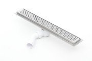Odpływ liniowy z flanszą Kesmet 90 cm z rusztem Square