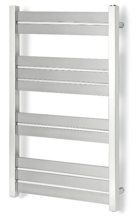 Grzejnik łazienkowy Sunerzha Lacerta 77x50 stal szczotkowana