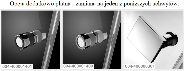 Drzwi prysznicowe Radaway Eos DWD I 100x197 szkło przejrzyste