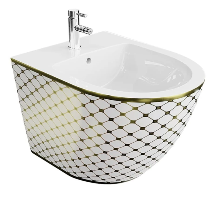 Bidet wiszący Sofi Checked Gold Lavita
