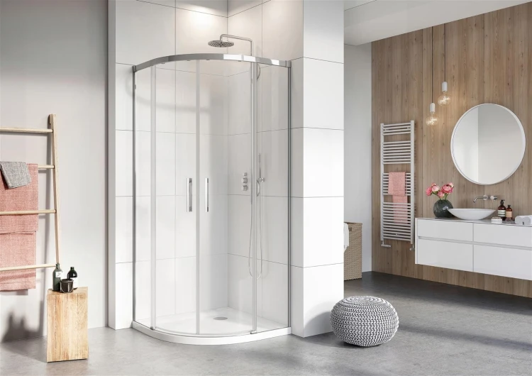 Kabina półokrągła Radaway Idea PDD 100x80x200,5 szkło przejrzyste