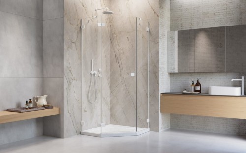 Kabina pięciokątna Essenza Pro White PTJ Radaway lewa