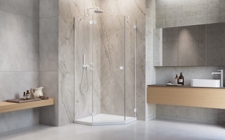 Kabina pięciokątna Essenza Pro White PTJ Radaway lewa