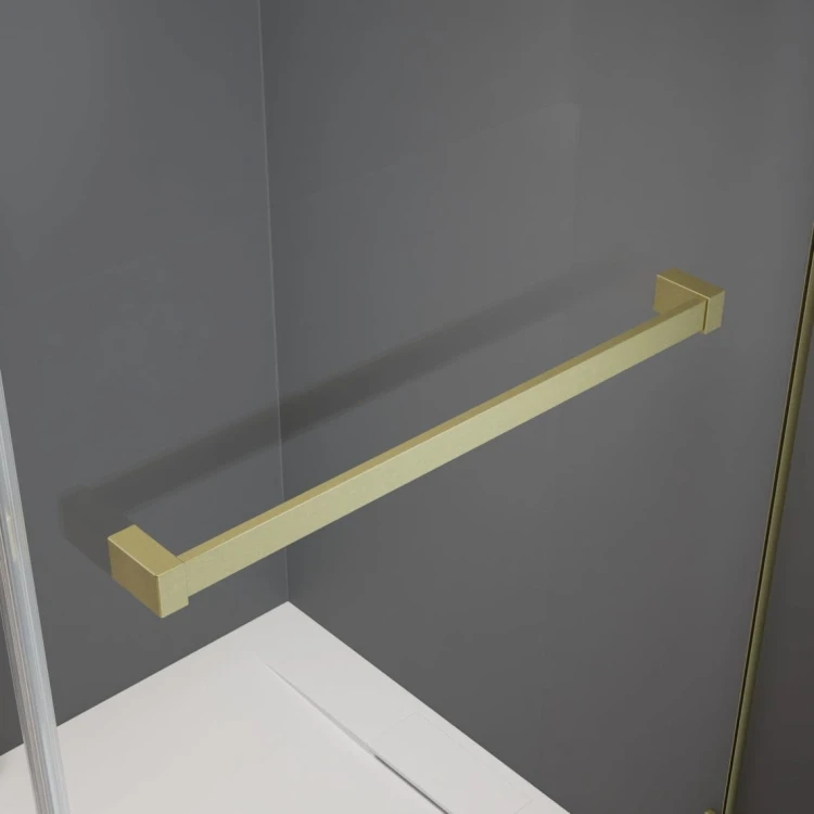 Drzwi prysznicowe Radaway Nes Brushed Gold DWS lewe