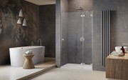 Drzwi prysznicowe Radaway Essenza Pro 8 Brushed Nickel DWJ prawe
