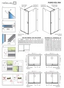 Kabina prysznicowa Furo KDJ RH 90x90x200 Radaway lewa