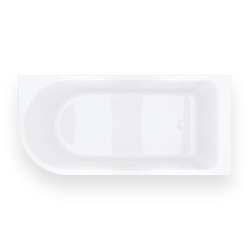 Wanna narożna invelia v220lpwh 160x75 montaż prawostronny korek klik klak biały