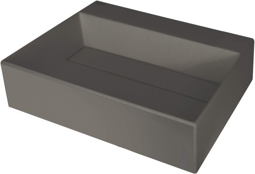 Umywalka granitowa nablatowa 50x40 z maskownicą Correo Deante