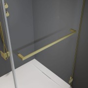 Kabina przyścienna Radaway Essenza Brushed Gold KDJ+S prawa