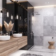 Natryskowa kolumna prysznicowa corsan lugo chrom cmn01tch