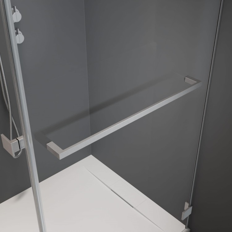 Kabina prysznicowa Radaway Nes Brushed Nickel KDJ I lewa