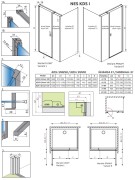 Kabina Radaway Nes KDS I 100x100x200 lewa szkło przejrzyste