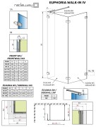 Kabina Radaway Euphoria walk-in IV 140x90x200 szkło przejrzyste