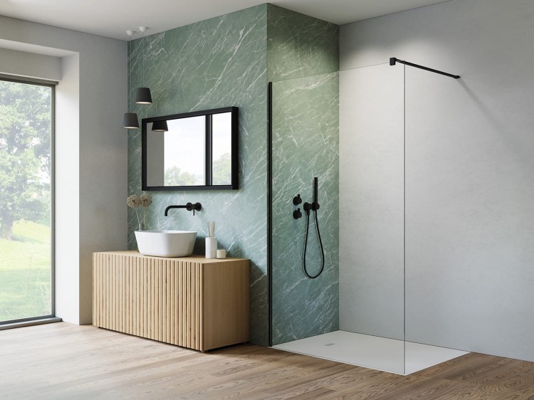 Kabina prysznicowa Radaway Nes Black Walk-in II 70x200