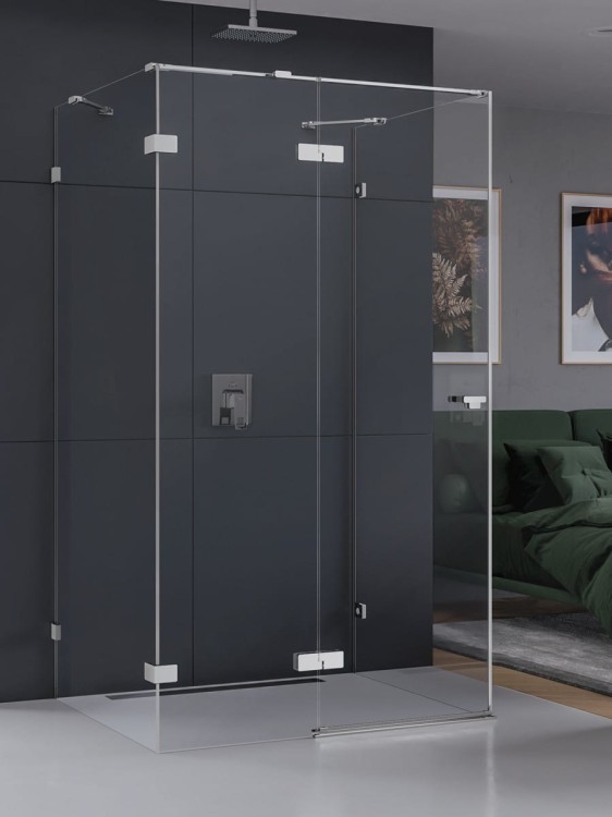 Kabina przyścienna New Trendy Eventa chrom lewa