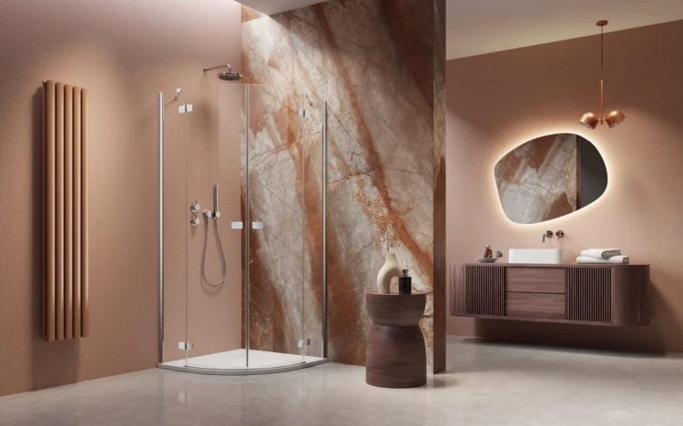 Kabina półokrągła Radaway Fuenta PDD 90x80x200 szkło przejrzyste