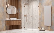 Kabina prysznicowa Essenza Pro Brushed Copper KDJ Radaway lewa miedź