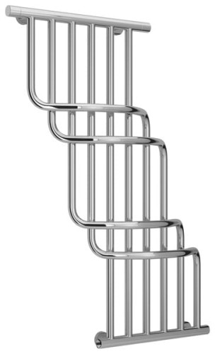 Grzejnik łazienkowy Sunerzha Cascade Bis 100x85cm stal polerowana