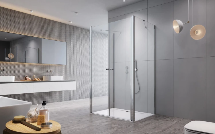 Kabina przyścienna Radaway Eos DWD+2S 120x90x197 szkło przejrzyste