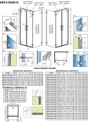 Kabina Radaway Arta DWD+S 100x100x200 lewa, szkło przejrzyste 50L+50R