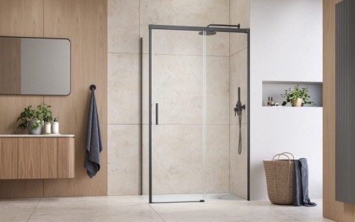 Kabina prysznicowa Idea Brushed GunMetal KDJ Radaway prawa przejrzysta