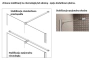 Drzwi prysznicowe Furo DWJ 100x200 Radaway lewe