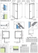 Kabina przyścienna Radaway Euphoria KDJ P 80x100x200 lewa przejrzysta