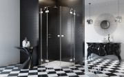 Kabina Radaway Essenza Pro white PDD 80x90x200 przejrzysta