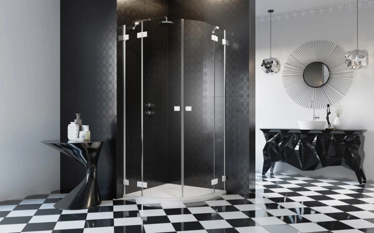 Kabina Radaway Essenza Pro white PDD 80x90x200 przejrzysta