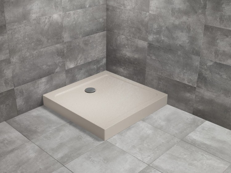 Brodzik kwadratowy Radaway Doros C Compact 80x80 Stone kaszmirowy