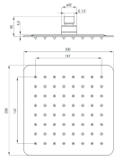 Deante Hiacynt Komplet z boxem podtynkowym natryskowy