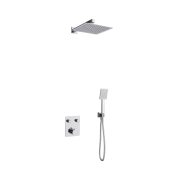 Zestaw prysznicowy podtynkowy ango z02tch deszczownica 25cm termostat słuchawka prysznicowa chrom