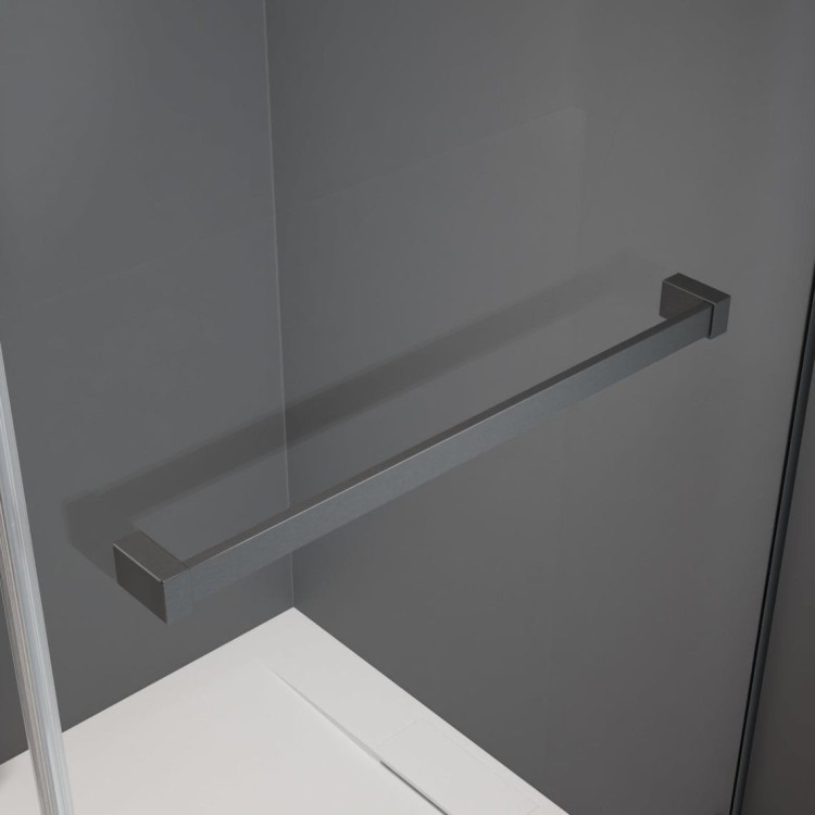 Kabina prysznicowa Furo Brushed GunMetal KDJ Radaway lewa