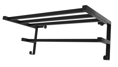 Półka grzejnikowa HF Sheffield 52x28,4 square czarny mat Hygge Family