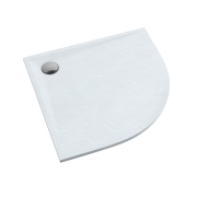 Brodzik półokrągły LIBRA White Stone 90x90 Schedpol Schedline, biały