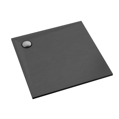 Brodzik kwadratowy LIBRA Anthracite Stone 90x90 Schedpol Schedline, antracytowy