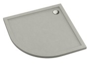 Brodzik półokrągły Sharper Cement Stone 90x90 Schedline szary