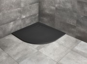 Brodzik czarny półokrągły Kyntos A 90x90 Black Radaway