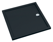 Brodzik kwadratowy SHARPER BLACK MAT 80x80 Schedline, czarny