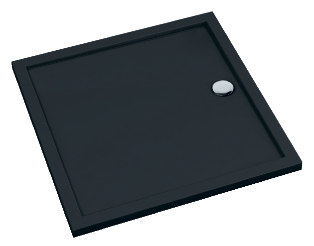 Brodzik kwadratowy SHARPER BLACK MAT 90x90 Schedline, czarny