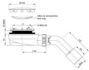 Syfon brodzikowy R510 90mm RADAWAY